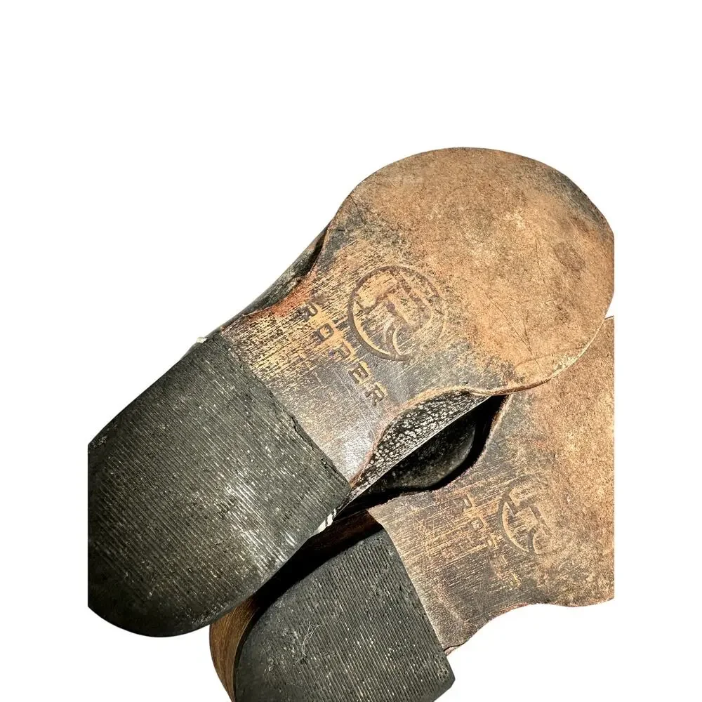 Roper Women’s American Flag Cowboy Boots Size 7 Leather Western Pull-On - Picture 7 of 8